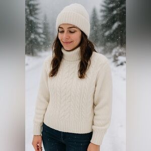 Cozy Cream Cable Knit Sweater